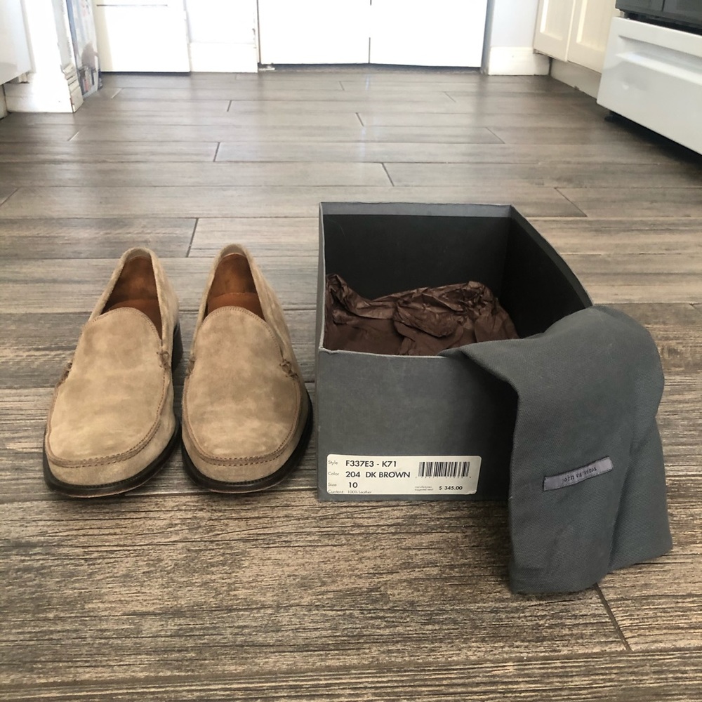 Men’s suede loafers